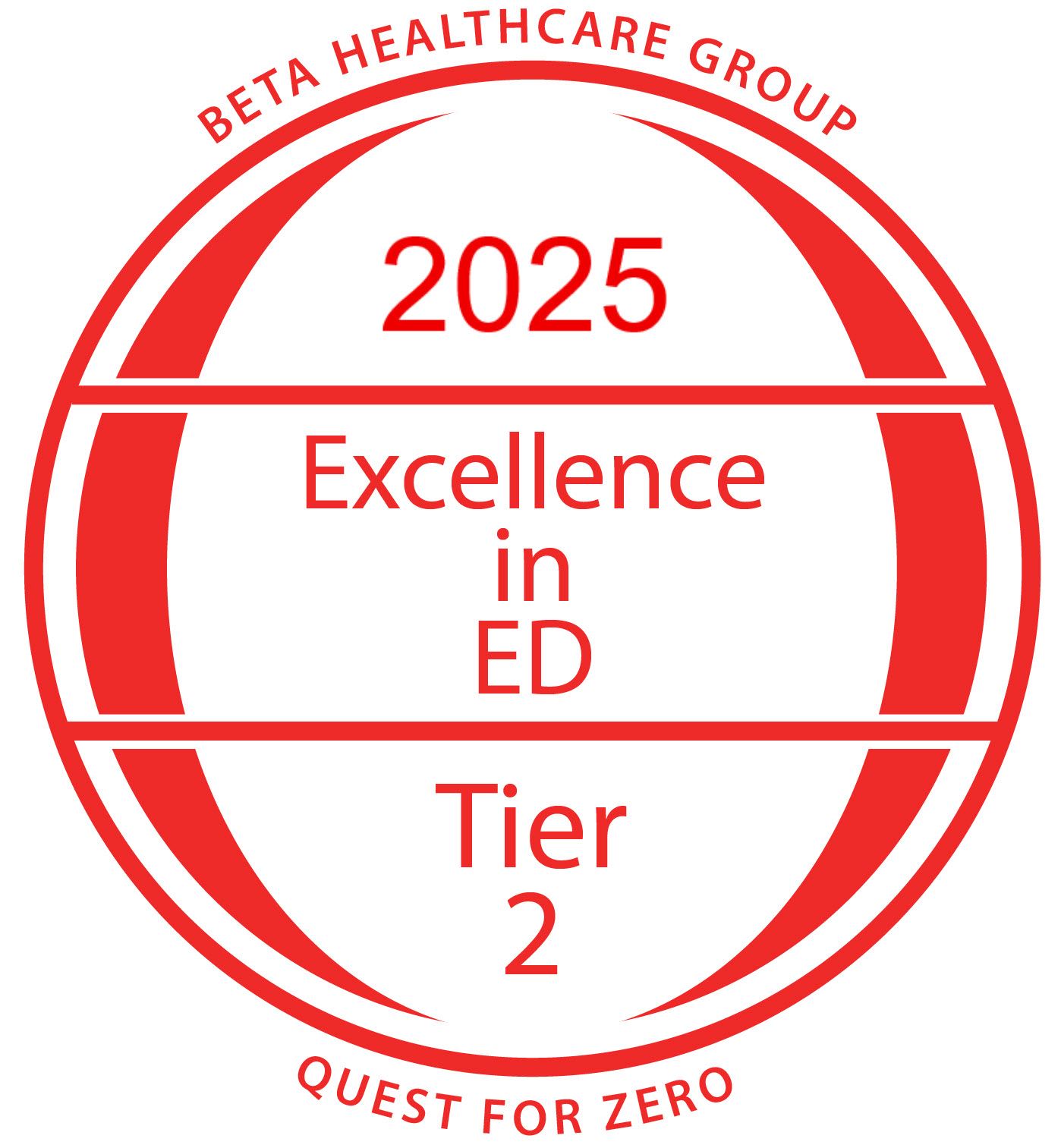 Quest for Zero ED Excellence Award badge