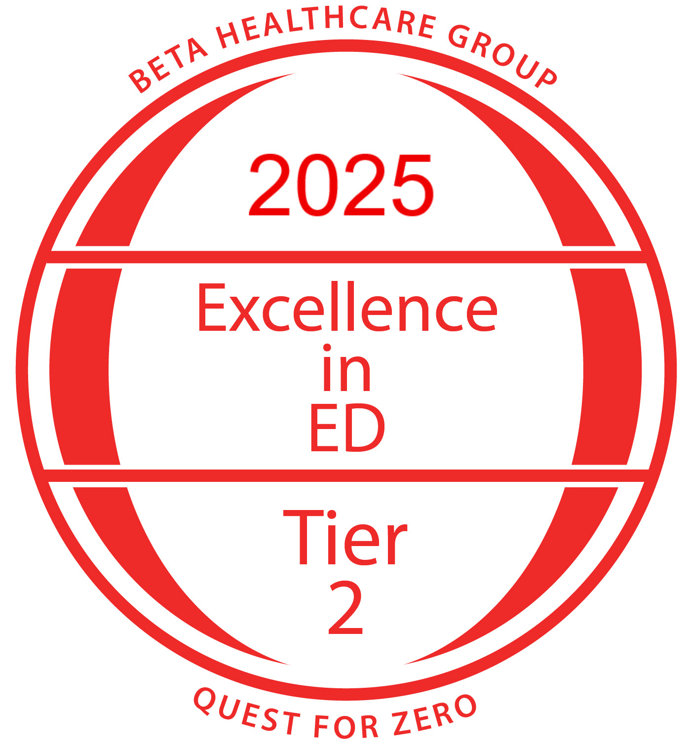 Quest for Zero ED Excellence Award badge
