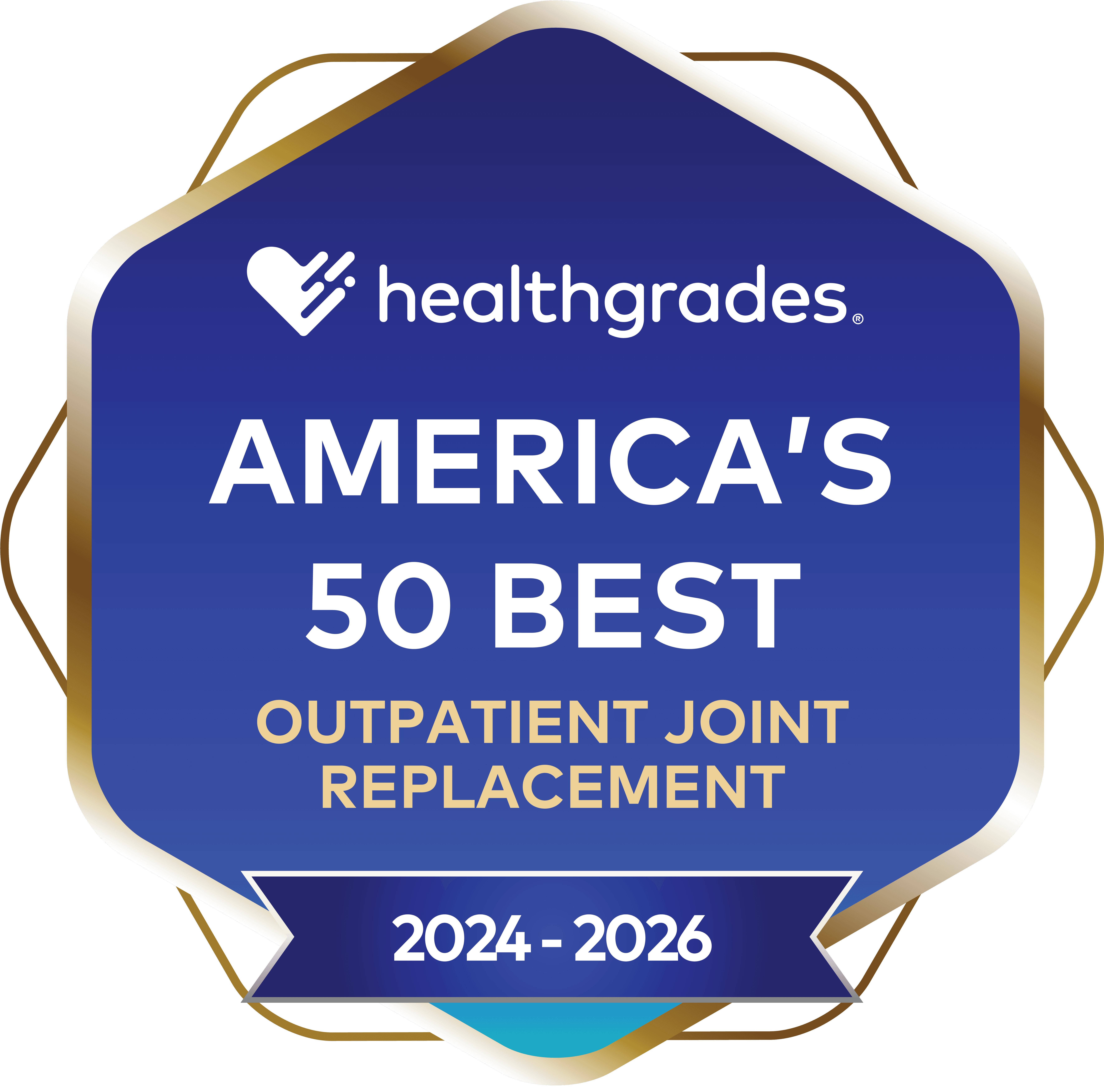 Healthgrades America's 50 Best badge