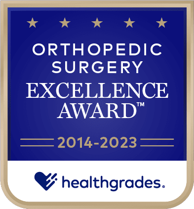 Orthopedic Surgery Excellence Award badge